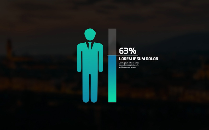 Személyeket ábrázoló diagram infografikák | Premiere Pro - Features Image 2