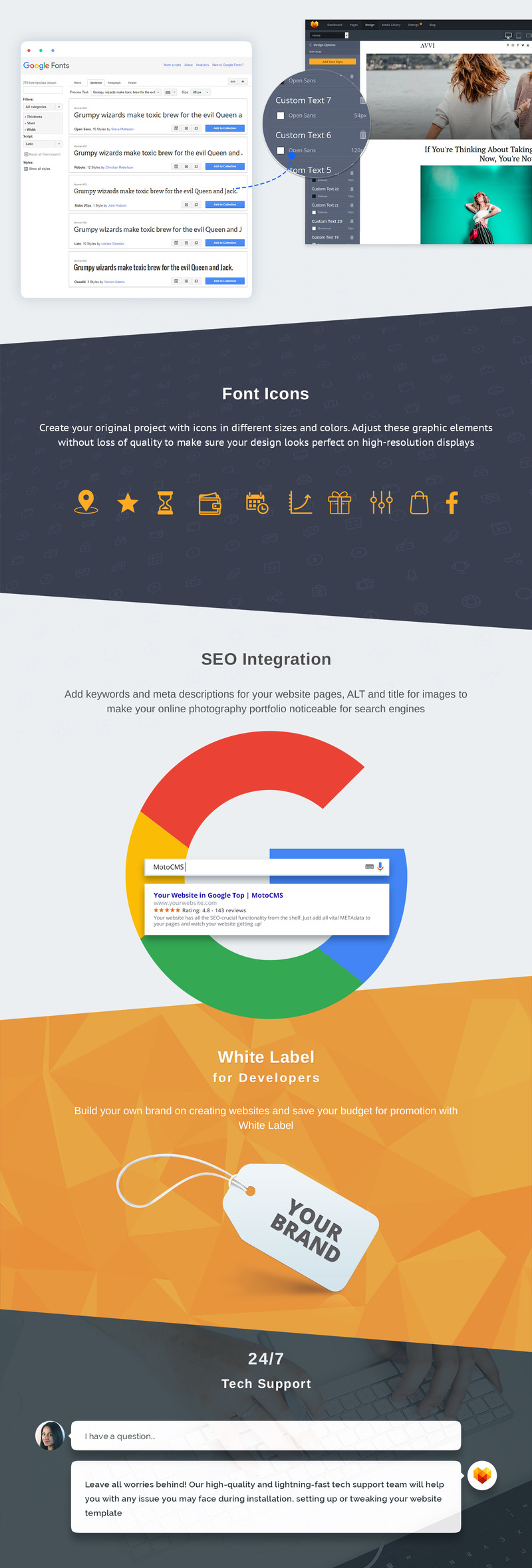 Fashion Blog Moto CMS Premium Website Design - Features Image 5