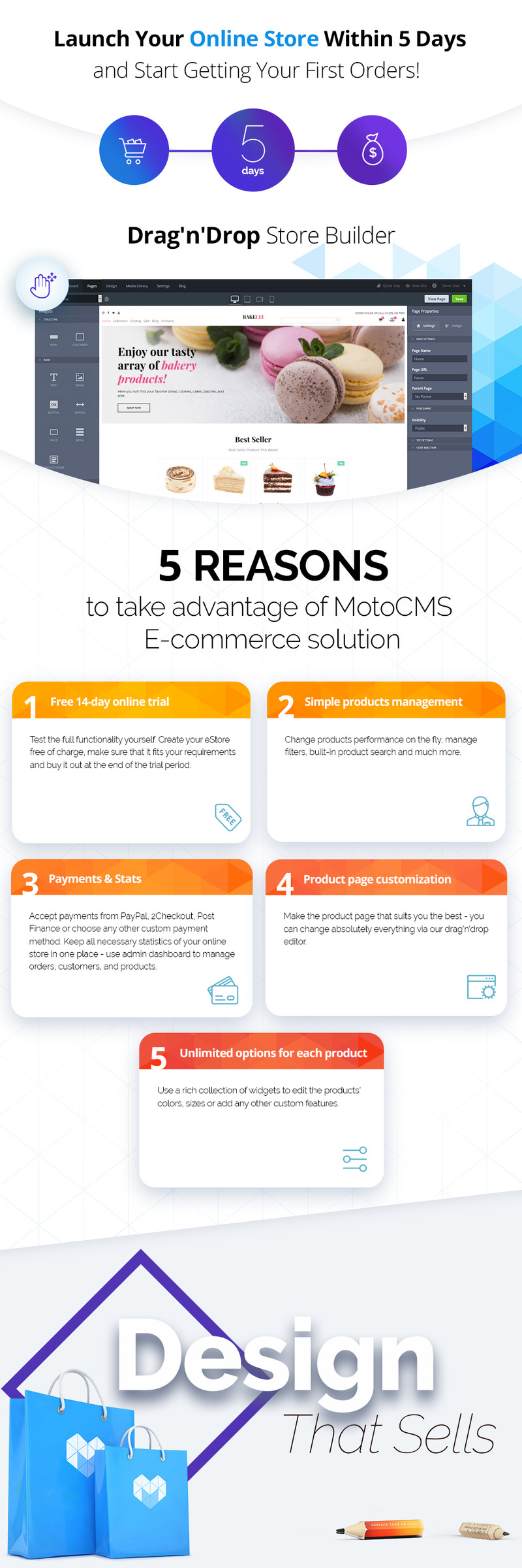 Cooking MotoCMS Website Design - Features Image 1