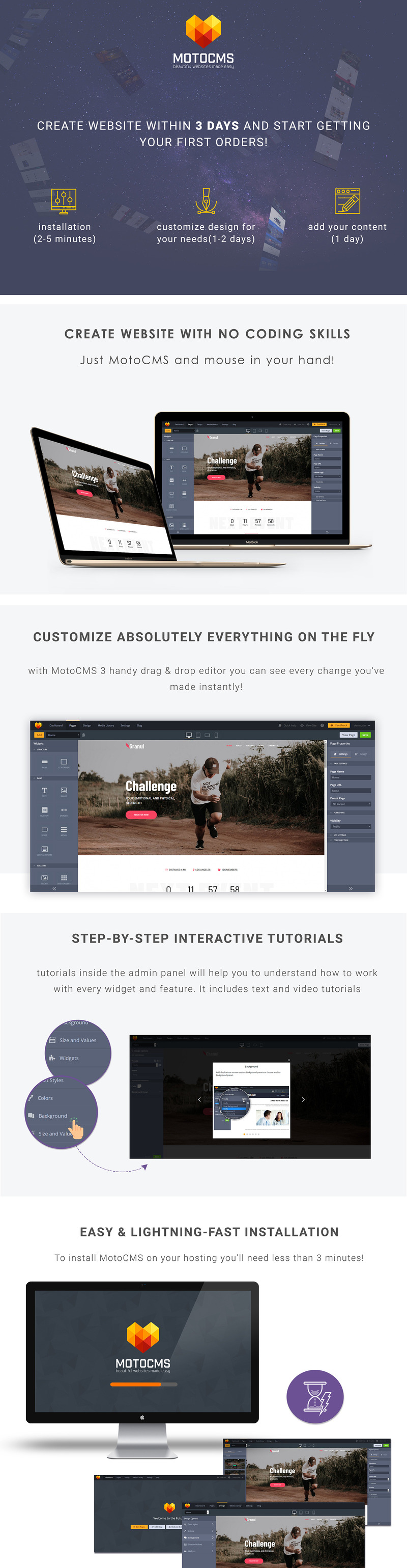 Sports Team Moto CMS 3 Website Template - Features Image 1