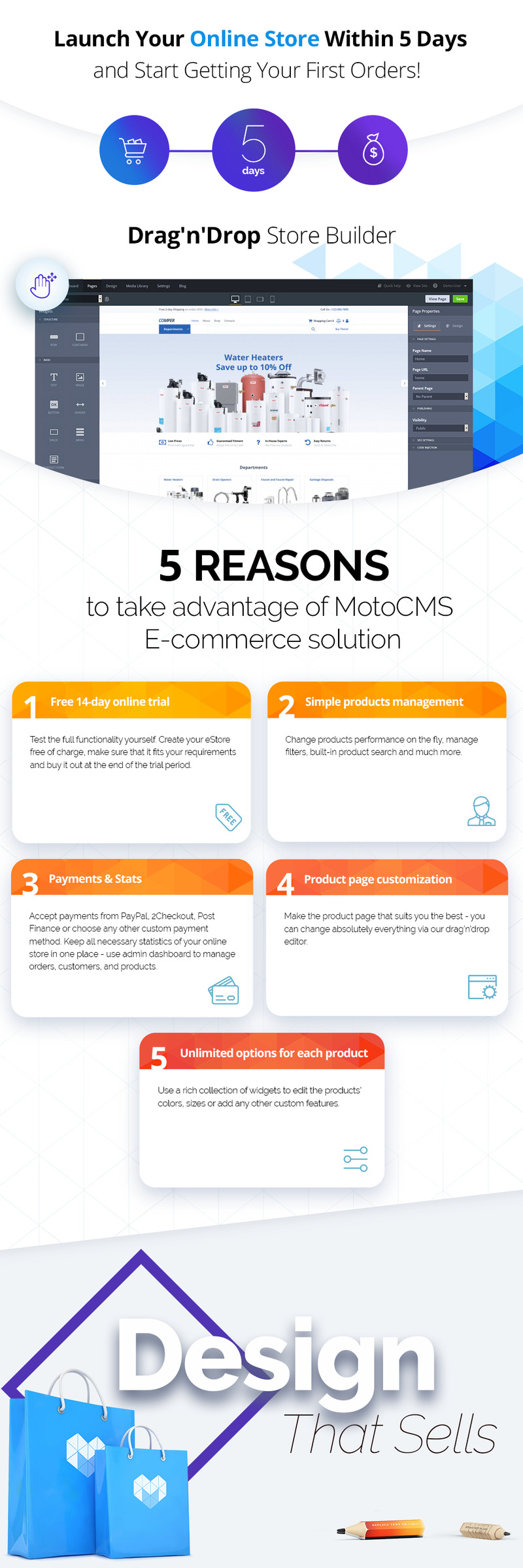 Plumbing Supplies Store Moto CMS Ecommerce Website Template - Features Image 1