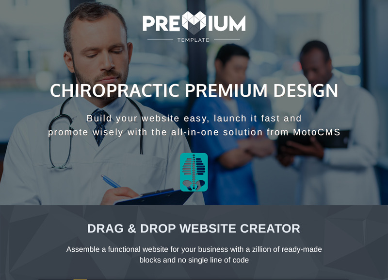 Хиропрактика Дизайн сайта MotoCMS - Features Image 1