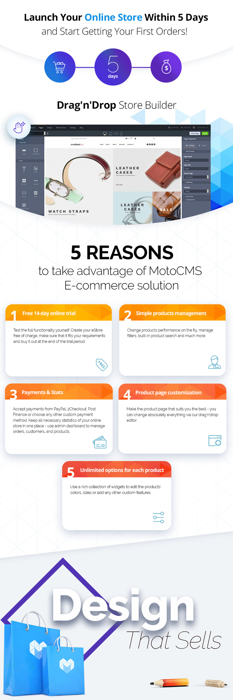 Arts and Crafts Moto CMS Website Template - Features Image 1