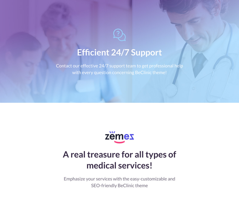 BeClinic - Multipurpose Medical Clean WordPress Theme - Features Image 9