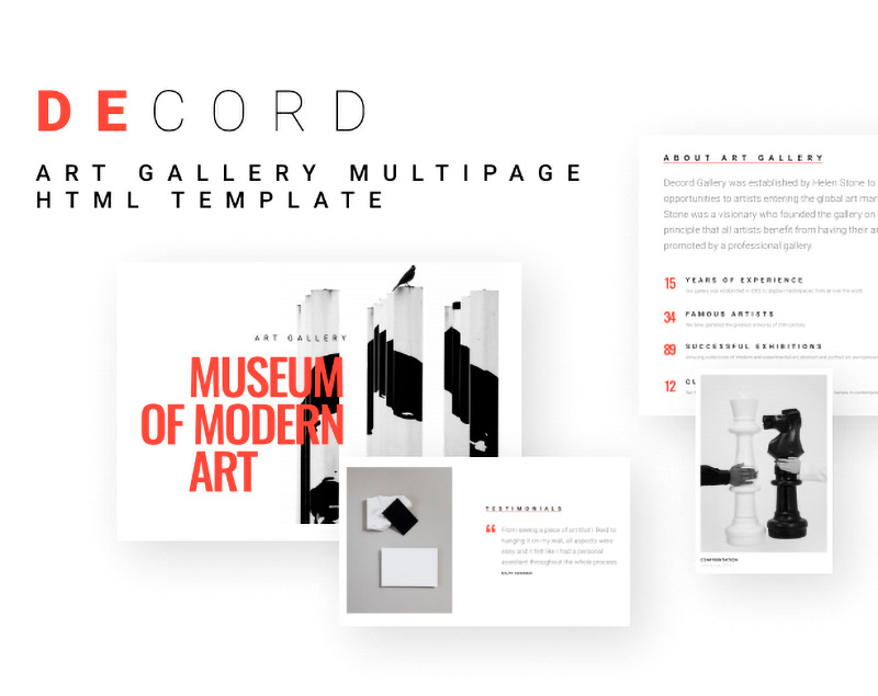 Creatieve HTML-kunstgaleriesjabloon – modern ontwerp voor kunstenaars en tentoonstellingen - Features Image 1