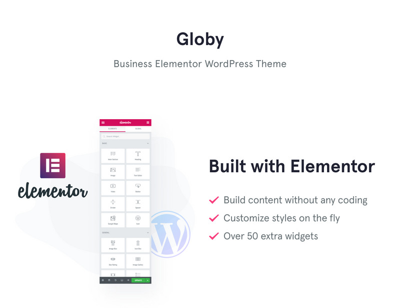 Globy - Business Elementor WordPress Theme - Features Image 1