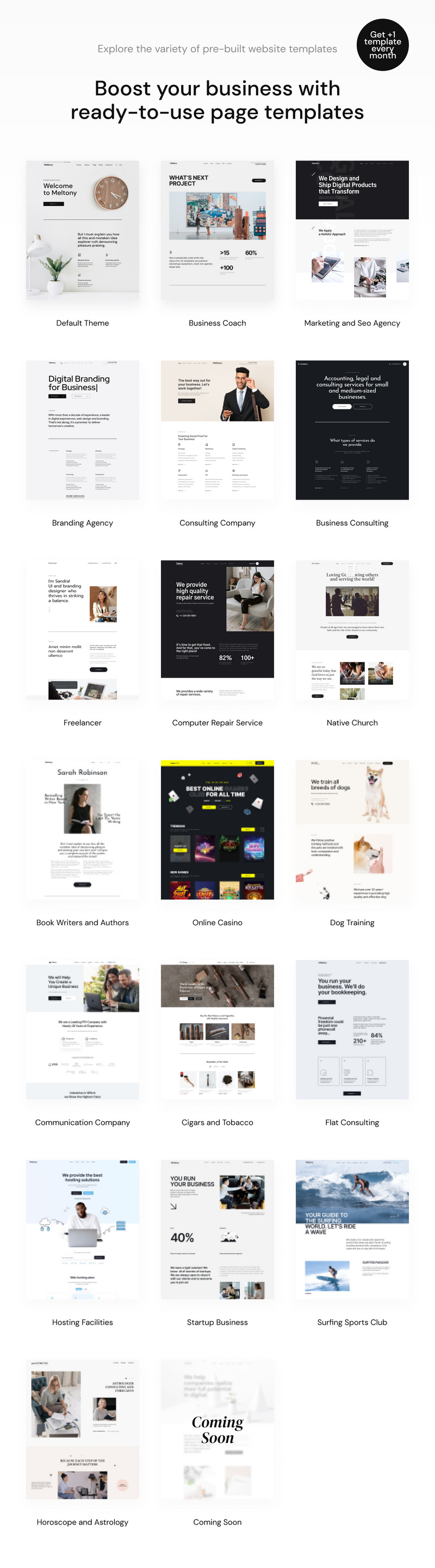 Meltony - Minimalist for Any Businesses WordPress Theme - Features Image 2