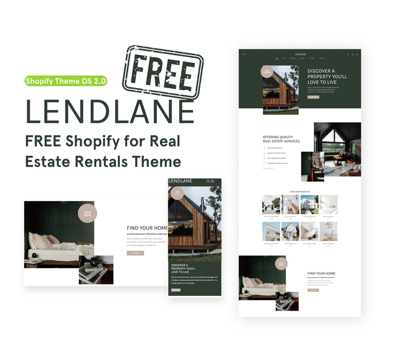 LendLane - Le thème d'entreprise GRATUIT comprend - Caractéristiques de l’image 1