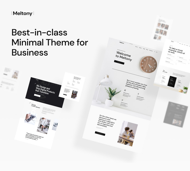 Meltony - Minimalist for Any Businesses WordPress Theme - Features Image 1