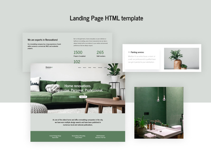 Lintense - Otthoni átalakító cég céloldalsablonja - Features Image 3