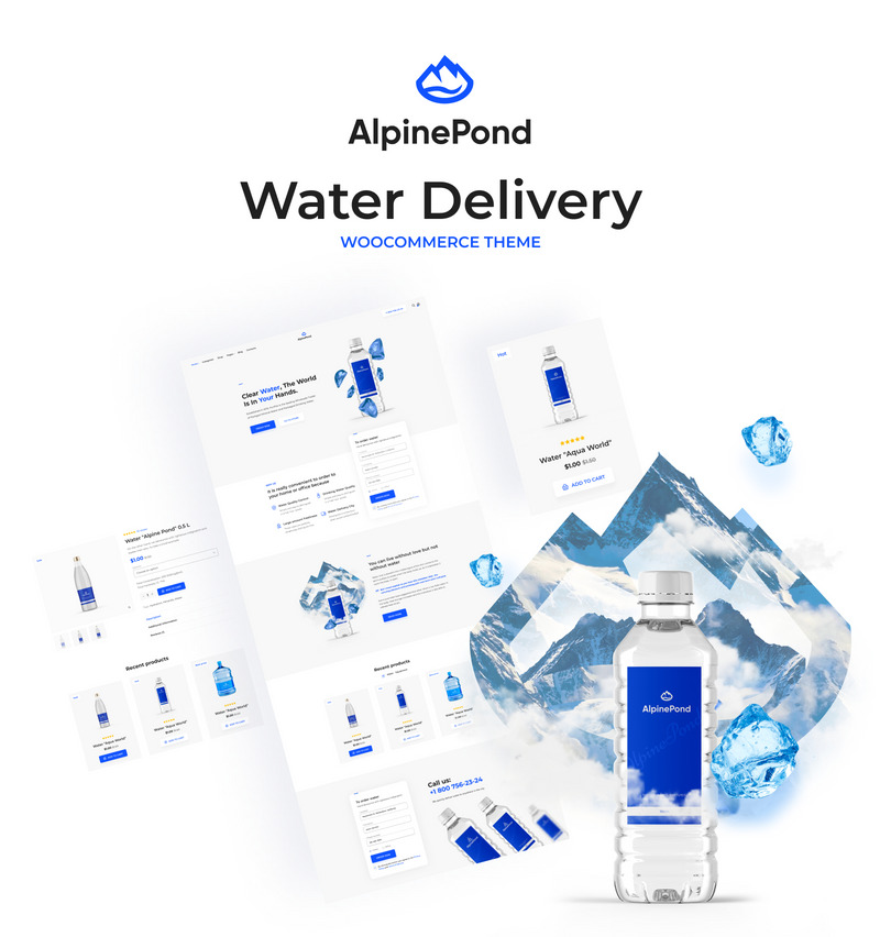 AlpinePond - WooCommerce Bottled Water Website Template - Features Image 1