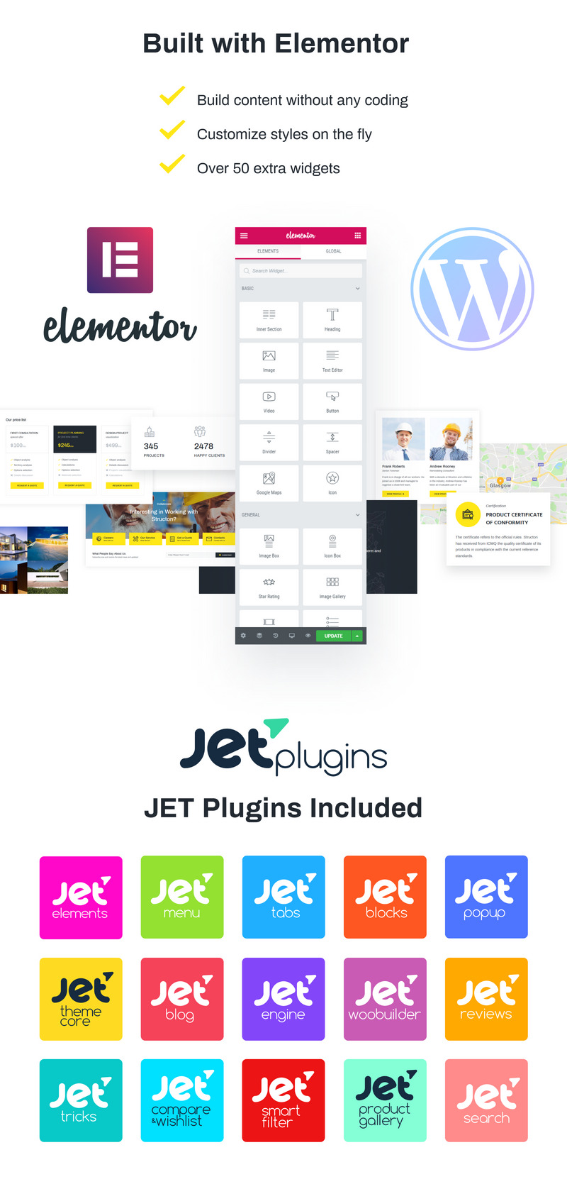BuildWall - Многоцелевая тема WordPress для строительной компании - Features Image 3