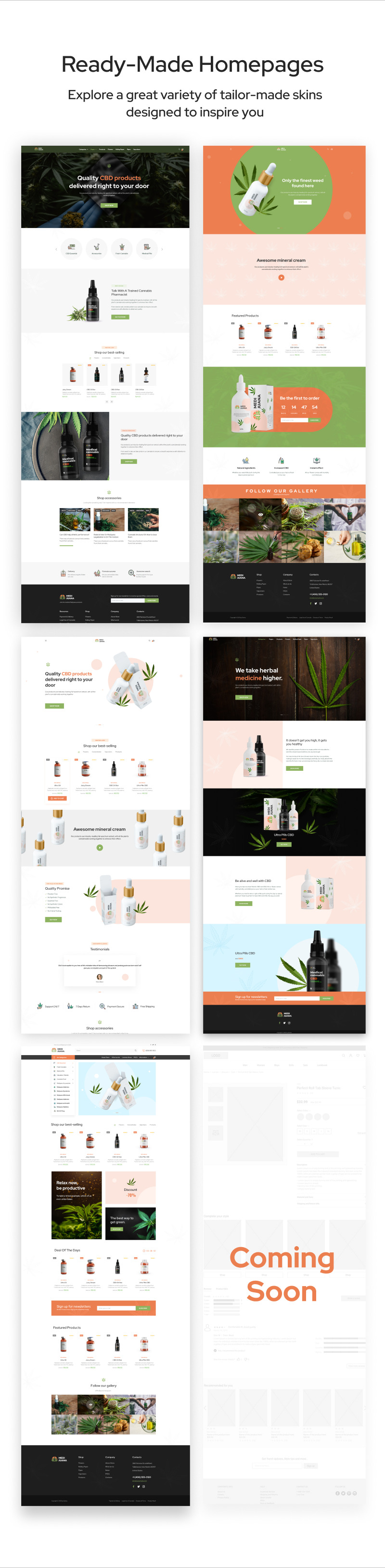 Medijuana – Tema WordPress reattivo per marijuana e cannabis terapeutica - Caratteristiche Immagine 2