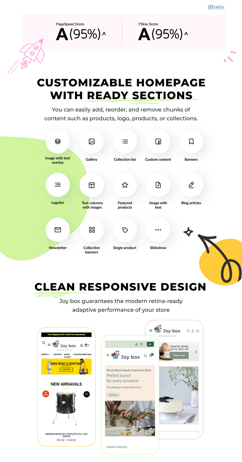 Joy Box - All-in-one Creative Sectioned Shopify Themes - Features Image 2