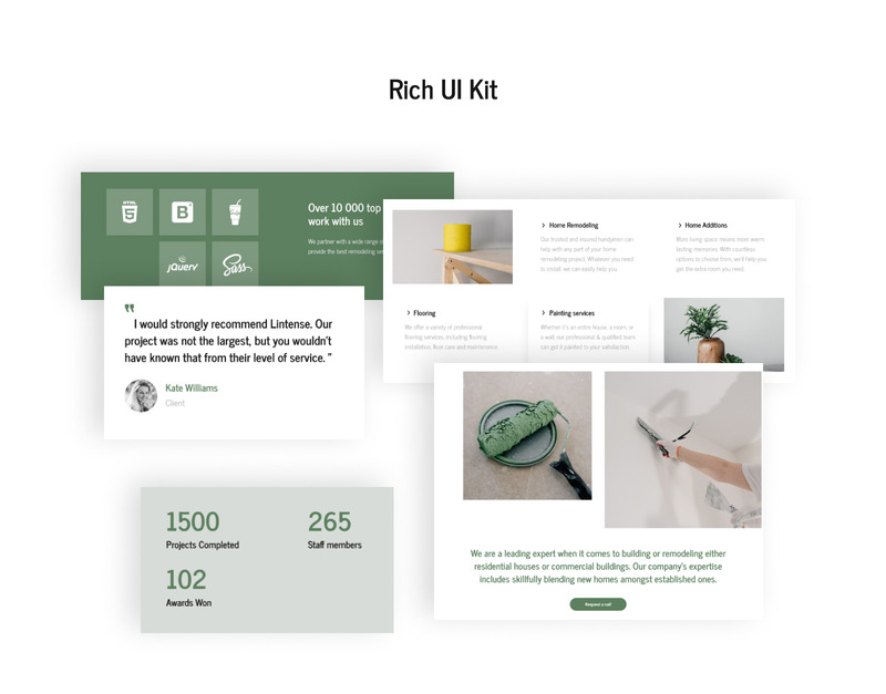 Lintense - Otthoni átalakító cég céloldalsablonja - Features Image 5