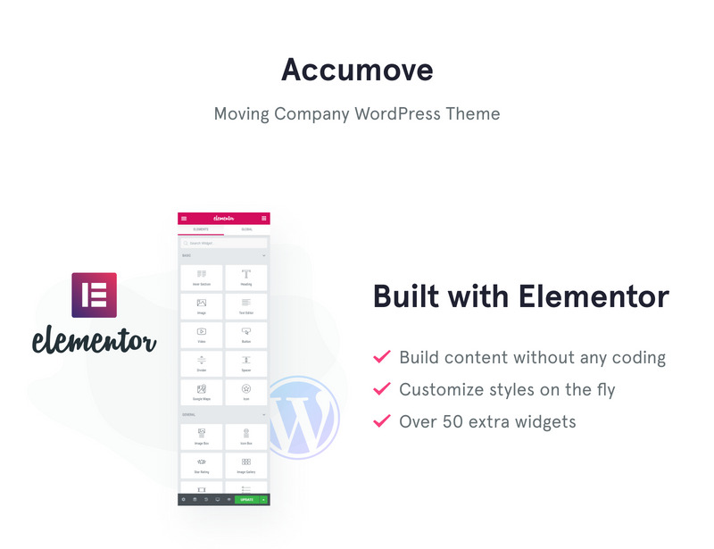 Accumove - Moving Company WordPress Theme - Features Image 1