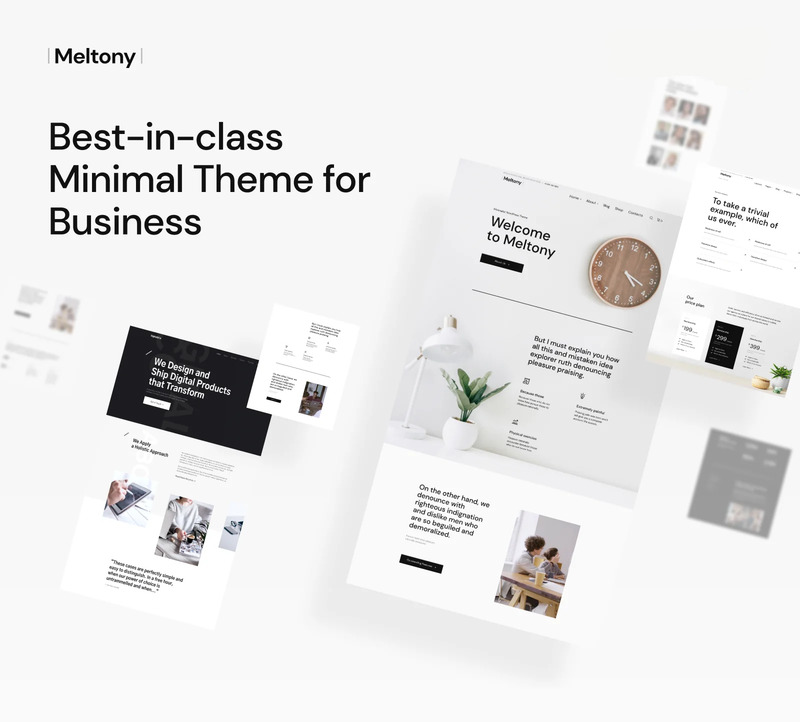 Meltony - 适用于任何企业的极简主义 WordPress 主题 - Features Image 1