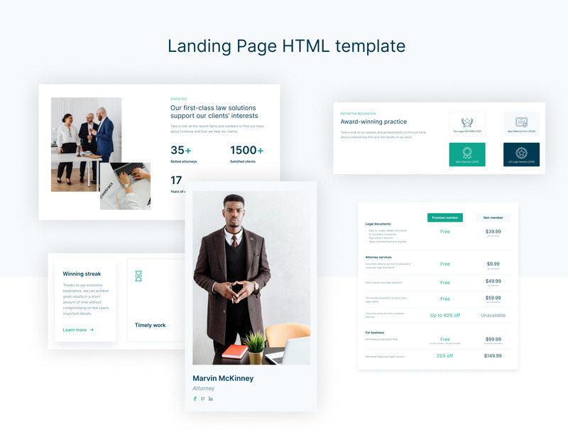 Lintense - Jogi tanácsadás céloldal sablon - Features Image 3