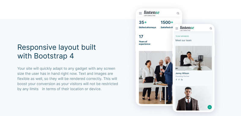 Lintense - Jogi tanácsadás céloldal sablon - Features Image 6