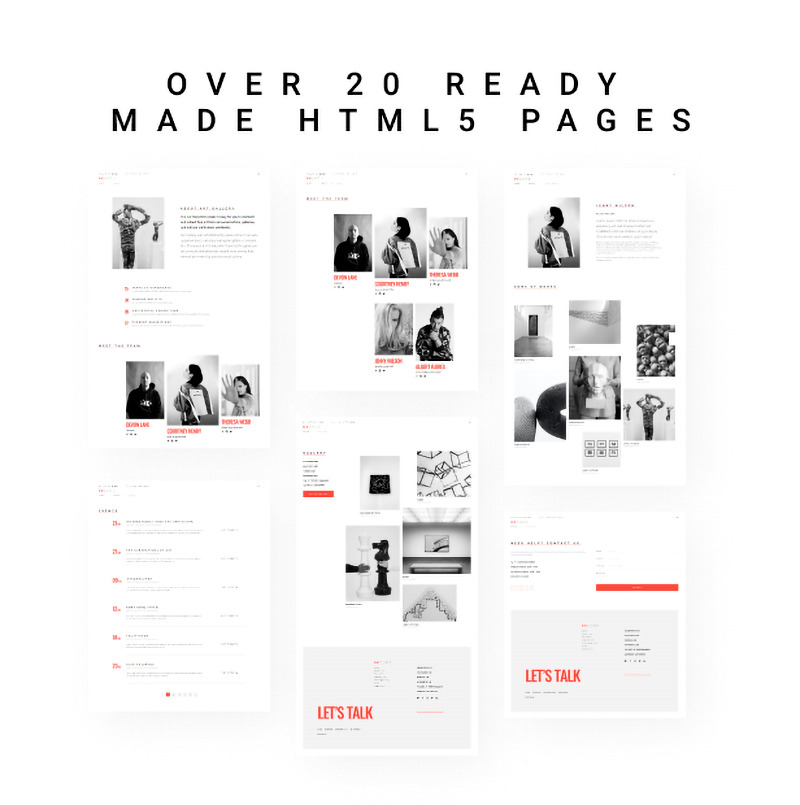 Creatieve HTML-kunstgaleriesjabloon – modern ontwerp voor kunstenaars en tentoonstellingen - Features Image 2