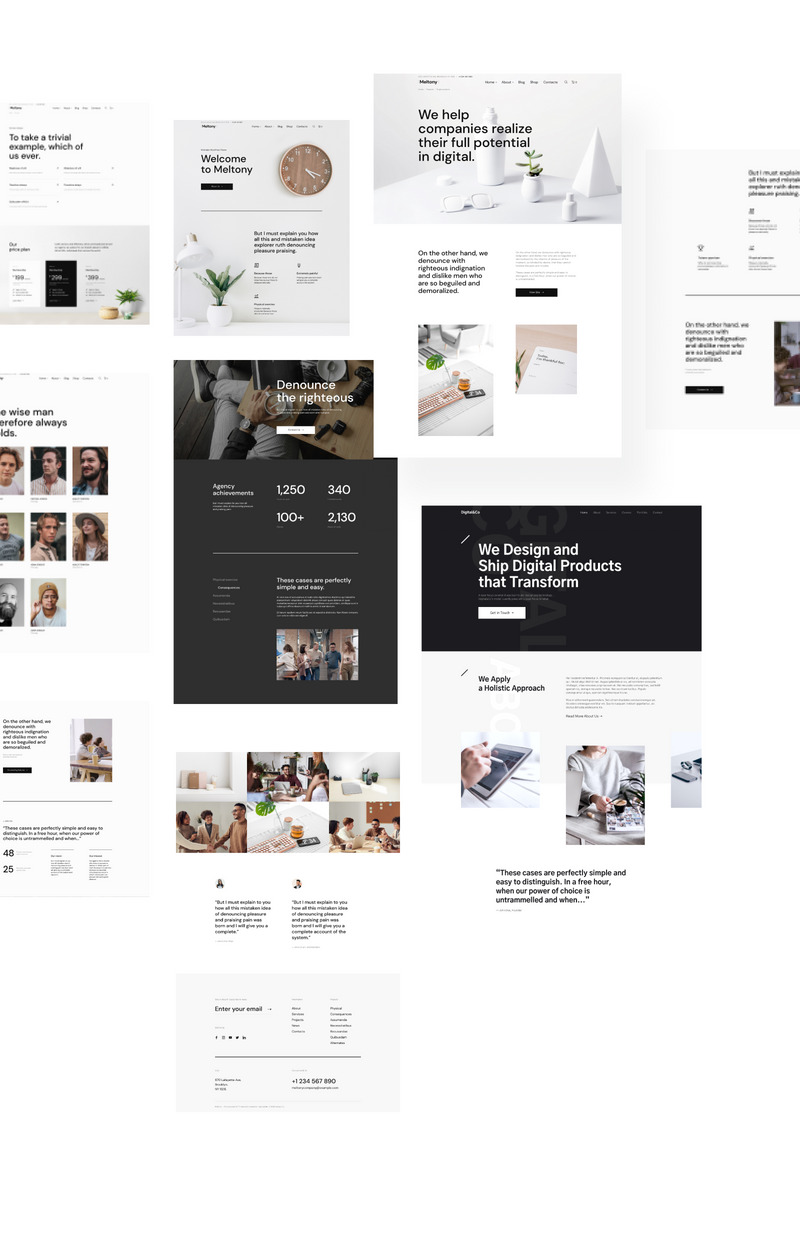 Meltony - Minimalist for Any Businesses WordPress Theme - Features Image 4