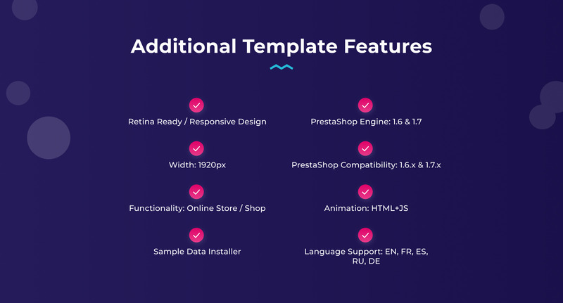 Eveprest - Mehrzweck-E-Commerce-Vorlage PrestaShop Theme - Features Image 8