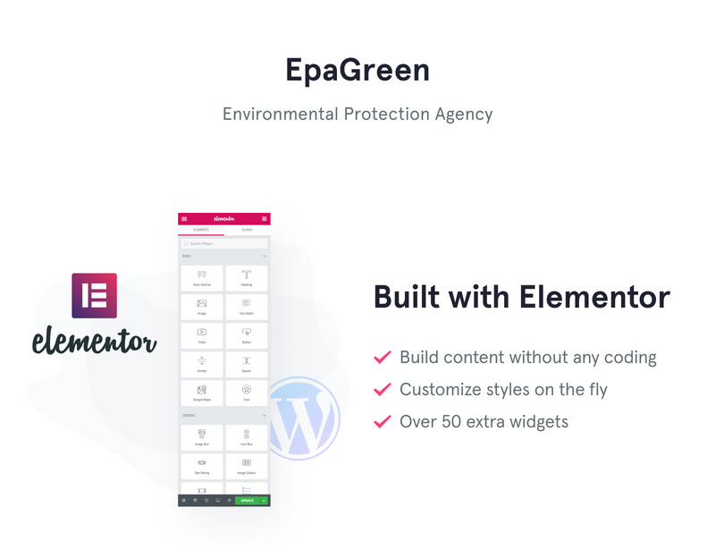 Epa Green - Responsywny motyw WordPress na środowisko - Features Image 1