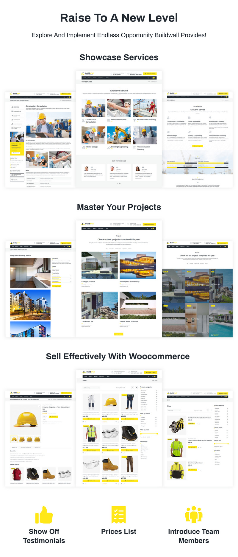 BuildWall - Многоцелевая тема WordPress для строительной компании - Features Image 4
