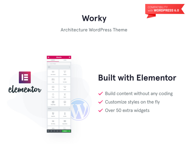 Worky - Architectural Bureau Multipurpose Modern WordPress Elementor Theme - Features Image 1