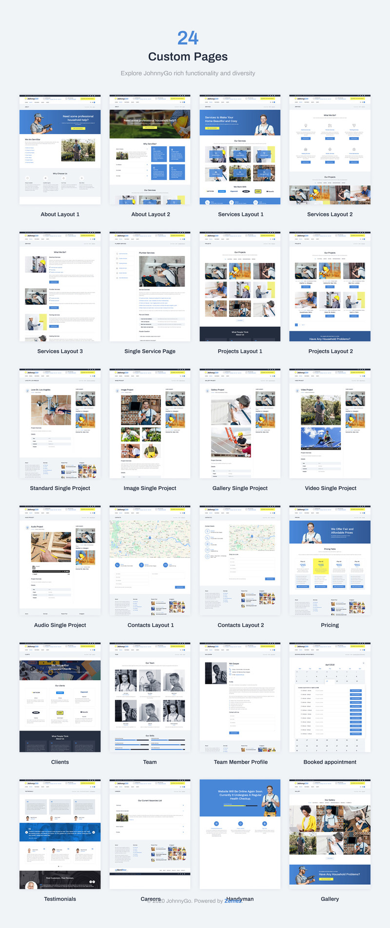 JohnnyGo - Multipurpose Home Services WordPress Theme - Features Image 6