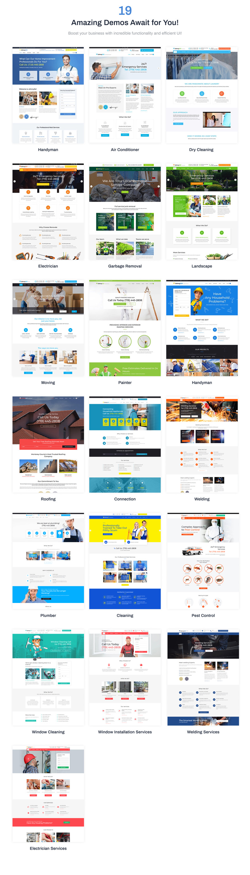 JohnnyGo - Multipurpose Home Services WordPress Theme - Features Image 2