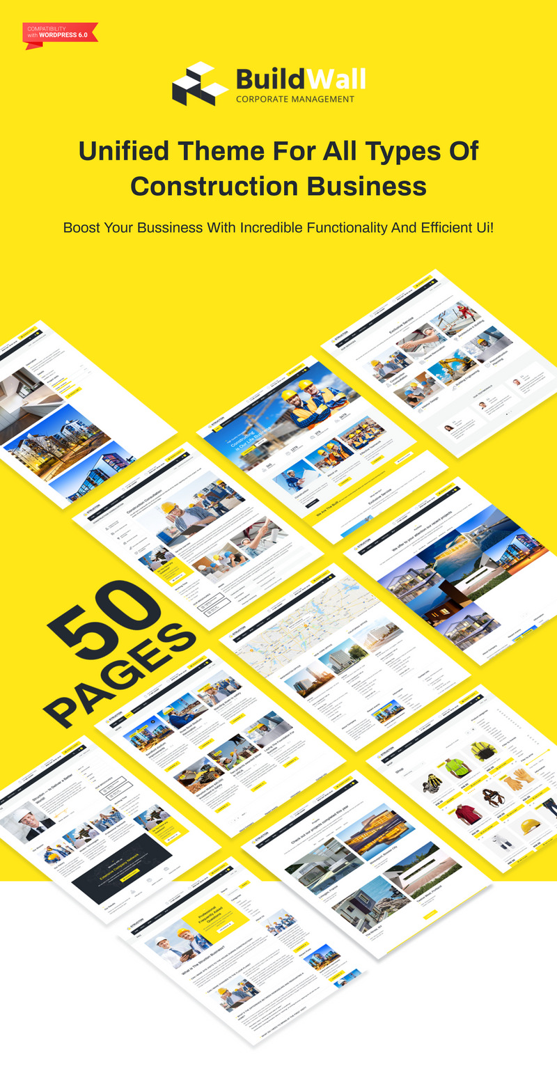 BuildWall - Construction Company Multipurpose WordPress Theme - Features Image 1