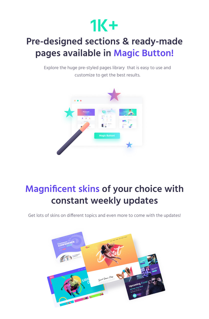 Monstroid2 - Multipurpose Modular WordPress Elementor Theme - Features Image 2