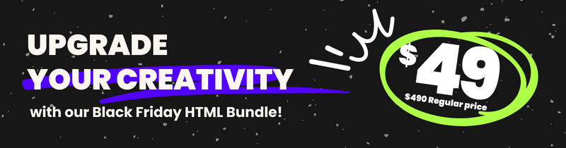 HTML Creative Black Friday Bundle - Features Image 1