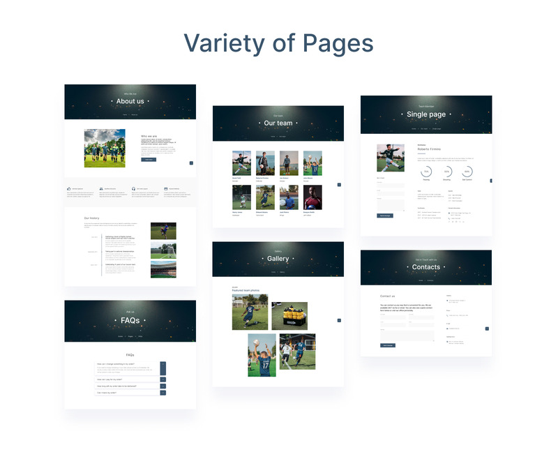 Learol - 足球俱乐部 HTML5 网站模板 - Features Image 3