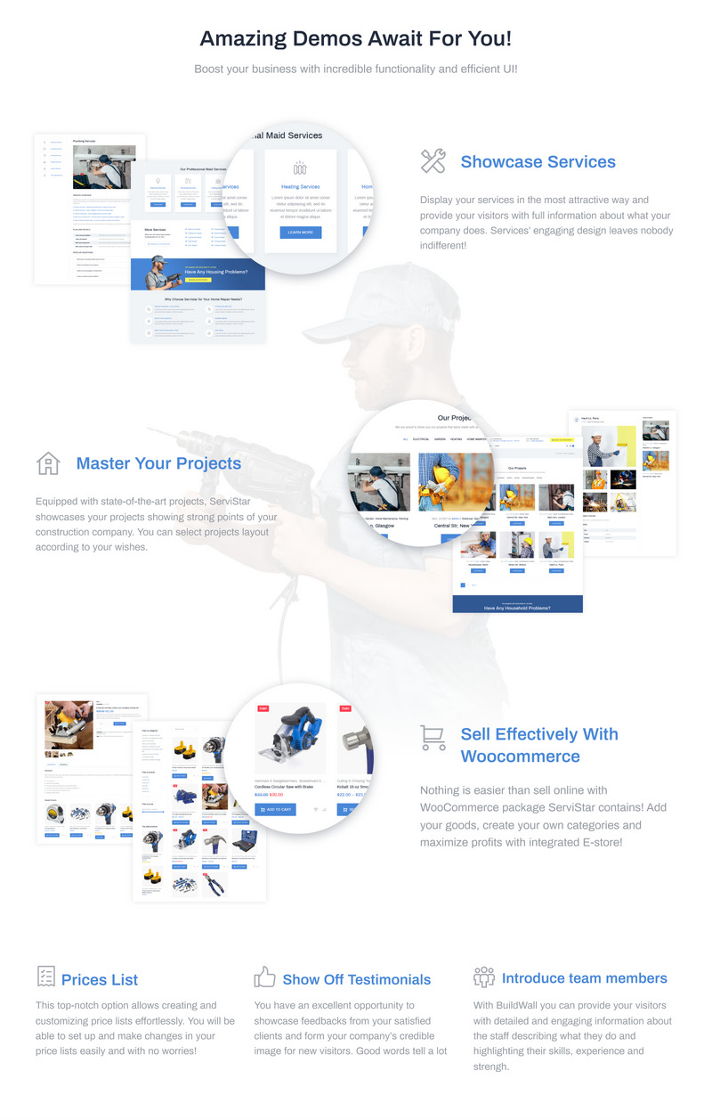 JohnnyGo - Tema WordPress de Serviços Domésticos Multiuso - Apresenta Imagens 5