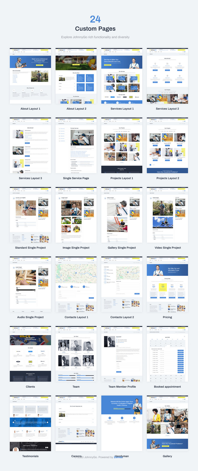 JohnnyGo - Çok Amaçlı Ev Hizmetleri WordPress Teması - Features Image 6
