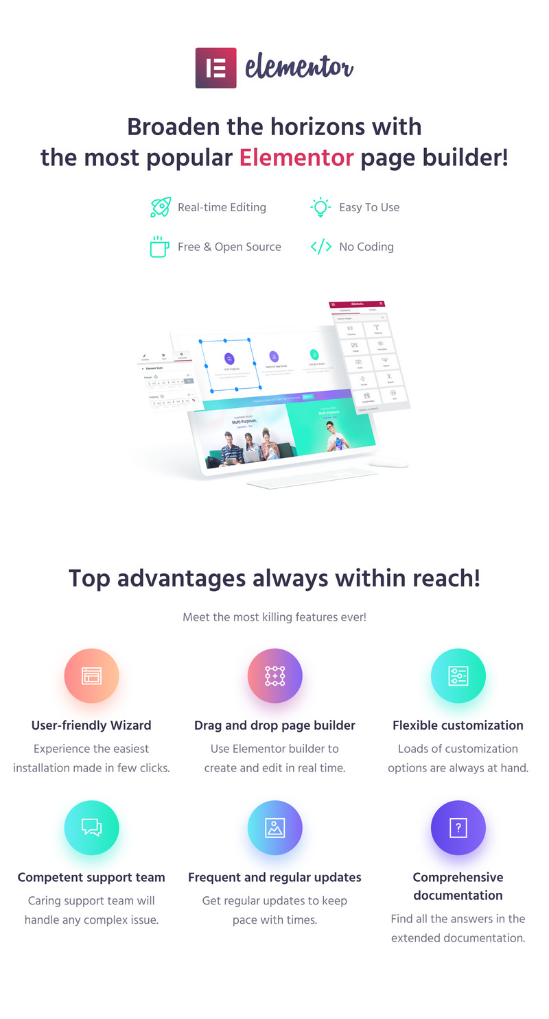 Monstroid2 — uniwersalny modułowy motyw WordPress Elementor - Features Image 3