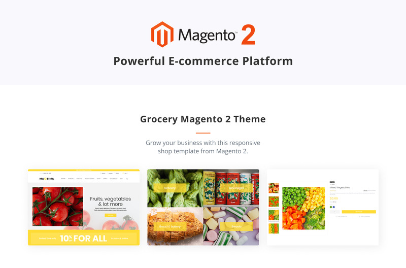 Maxsima - Tema Magento2 del negozio di alimentari - Caratteristiche Immagine 2