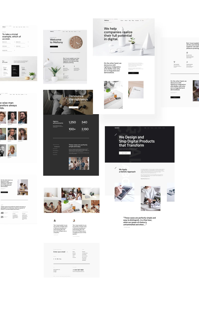 Meltony - 适用于任何企业的极简主义 WordPress 主题 - Features Image 4
