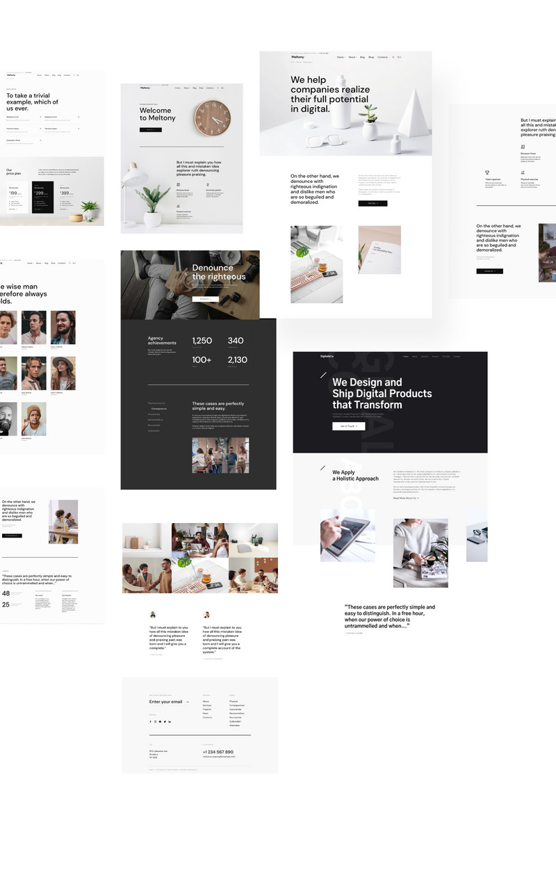 Meltony - Minimalist for Any Businesses WordPress Theme - Features Image 4