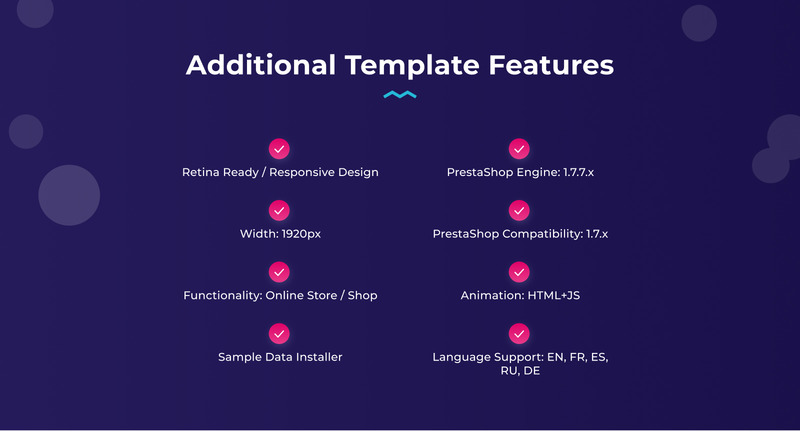 SmartStark - Tema de PrestaShop para tienda de electrónica receptiva - Características Imagen 8