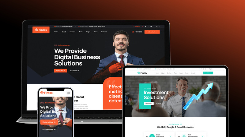 Fintexy – Šablona Joomla 6 pro poradenství a finance - Features Image 1