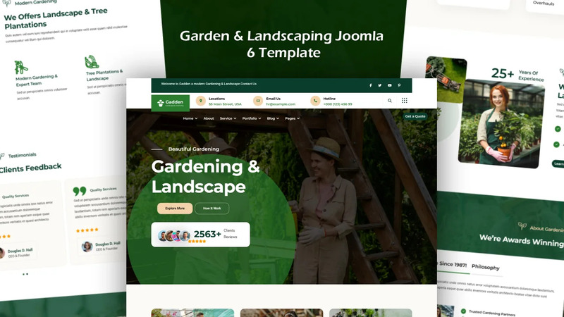 Шаблон Joomla 6 для сада и ландшафтного дизайна - Features Image 1