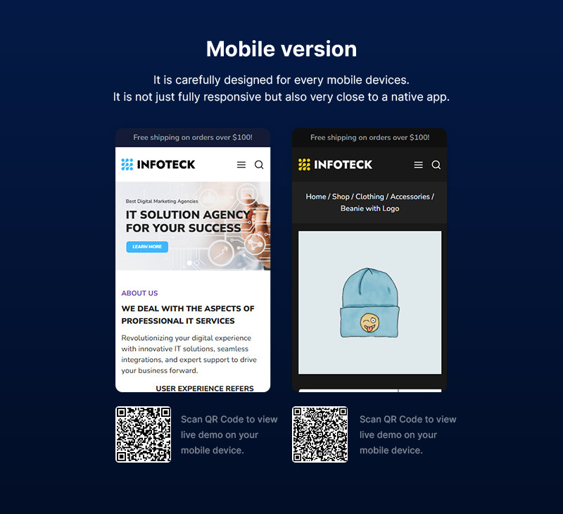 Infoteck - WordPress šablona pro technologická IT řešení a obchodní konzultanty - Features Image 2