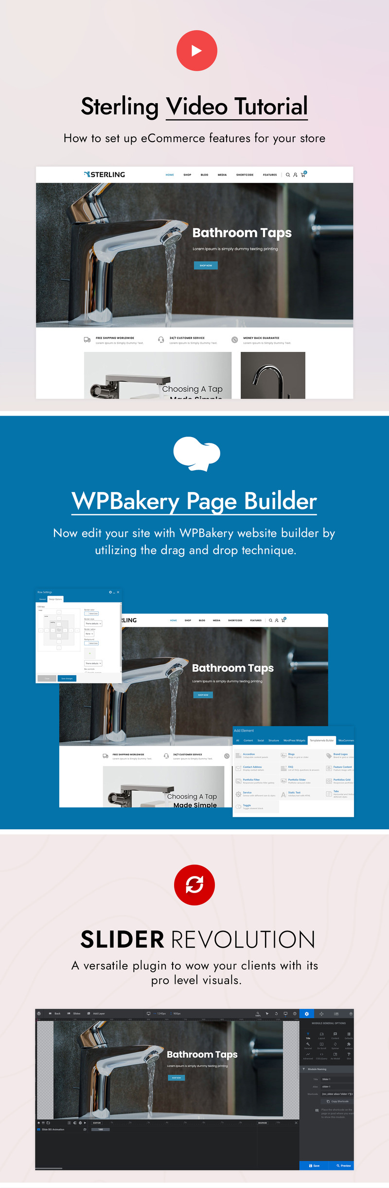 Sterling Bathroom Accessories Theme