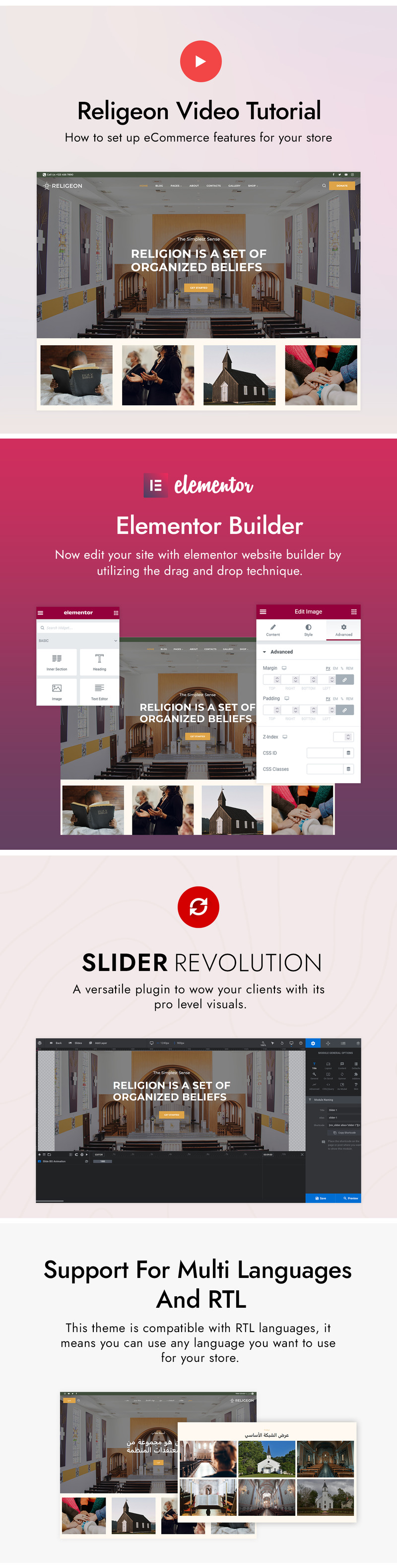 Religeon - Kilise, Din ve Yardım WordPress Teması - Features Image 3