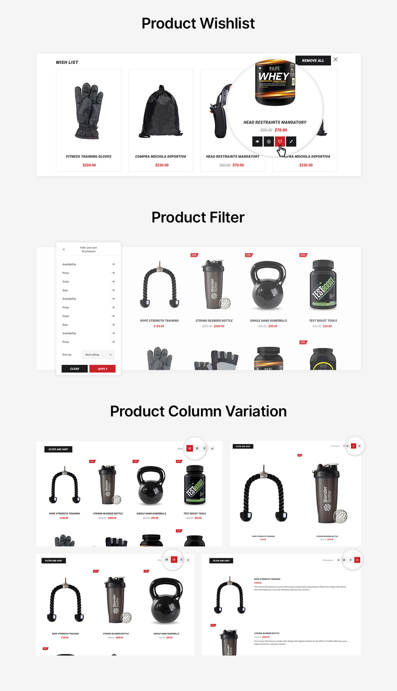 Бодифлекс - Shopify Тема для тренажерного зала и фитнеса - Features Image 5