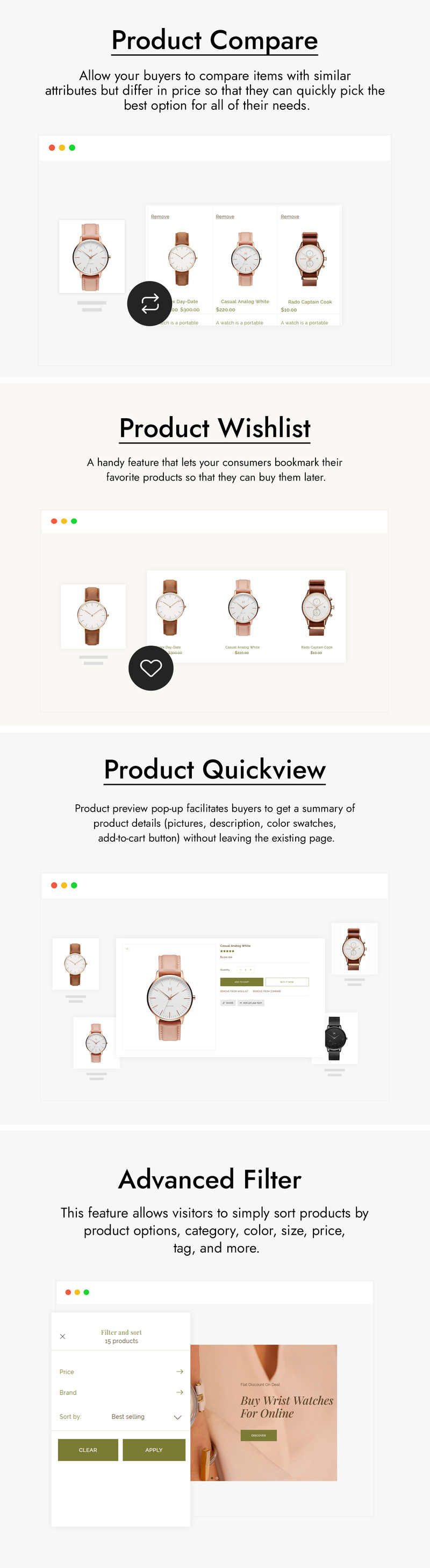 Timelex - Watch Store Shopify Theme - Features Image 2