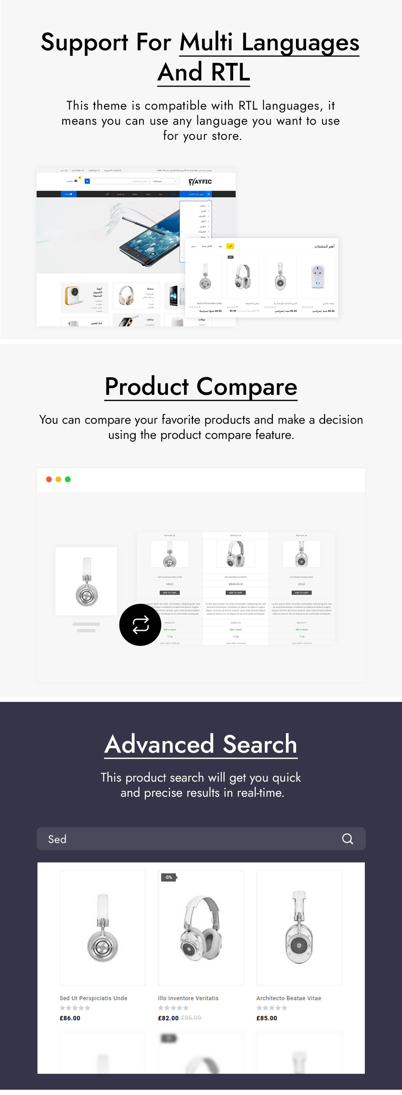 Ayfic - Multipurpose Mega WooCommerce Theme - Features Image 2